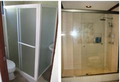 Puertas de Baño (Aluminio y PVC)